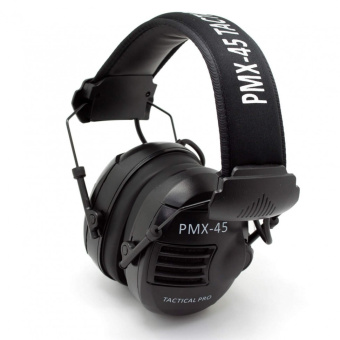 Наушники активные PMX-45 Tactical PRO (black) (активный режим - шумодавление 85ДБ, пассивный режим - шумоподавление 27ДБ)