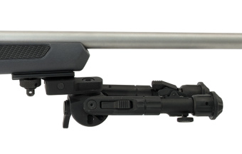 Сошки Leapers UTG 360° для установки на оружие на планку Picatinny TL-BP02-A (регулируемые, фиксация рычагом) высота от 13 до 17см