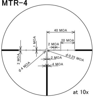 Оптический прицел March 2.5-25x52 Illuminated MTR-4 Reticle # D25V52TI